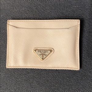Prada leather card case